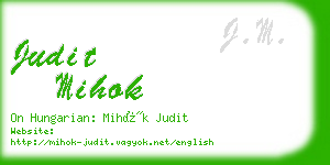 judit mihok business card